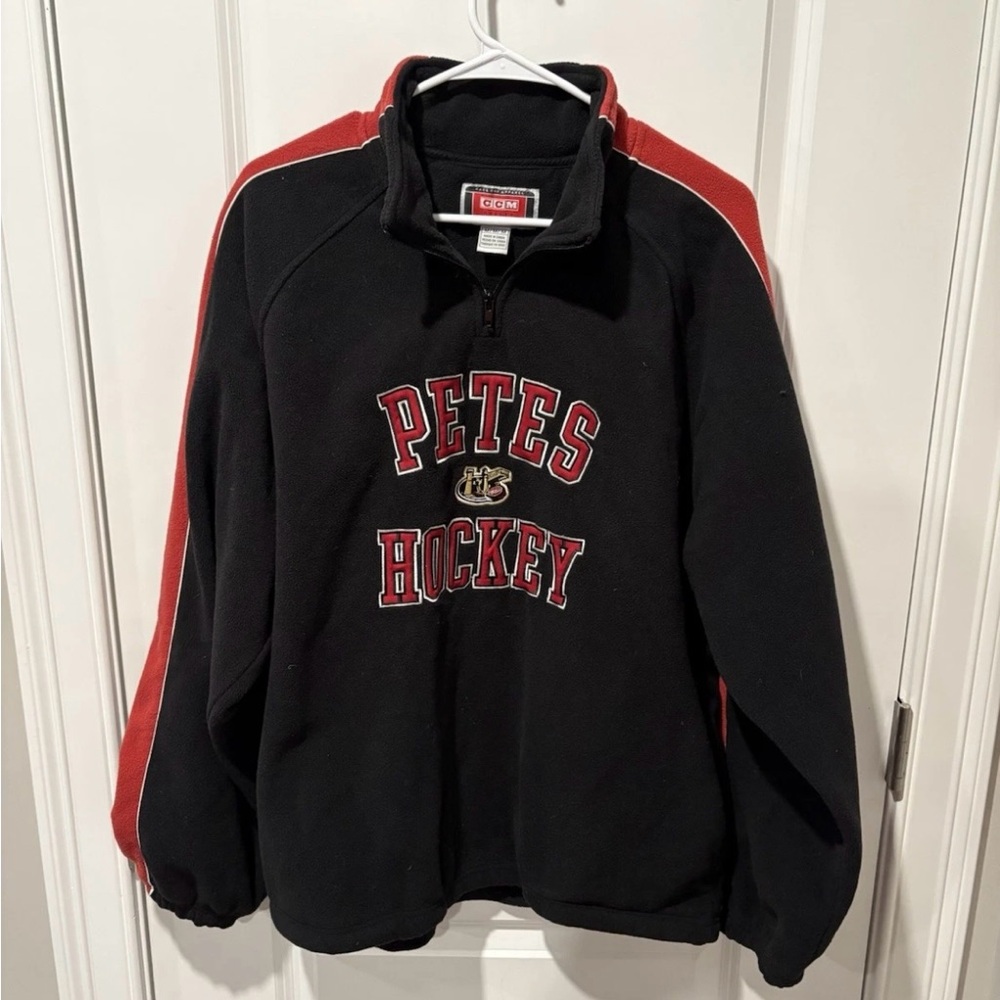 CCM Black and Red Crewneck Sweater